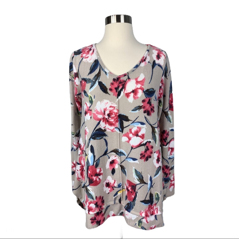 {Soft Surroundings} Floral Cloud Nine Tunic Top